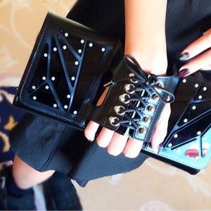 PERRIN Paris Limited Le Cabriolet Calf gloveclutch $2800